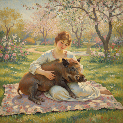 Pet portrait example